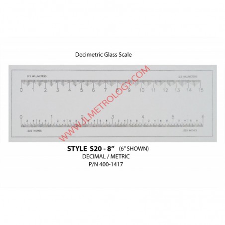 SCALE 8" DECI/METRIC