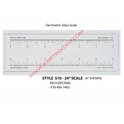 SCALE 24" INCH/DECI GLASS