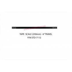 6" TRAVEL TAPE SCALE