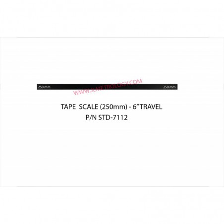 6" TRAVEL TAPE SCALE