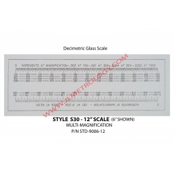 12" MULTI-MAG GLASS SCALE