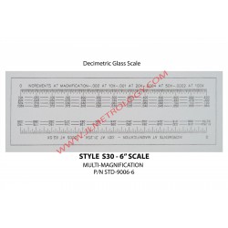 6" MULTI-MAG GLASS SCALE